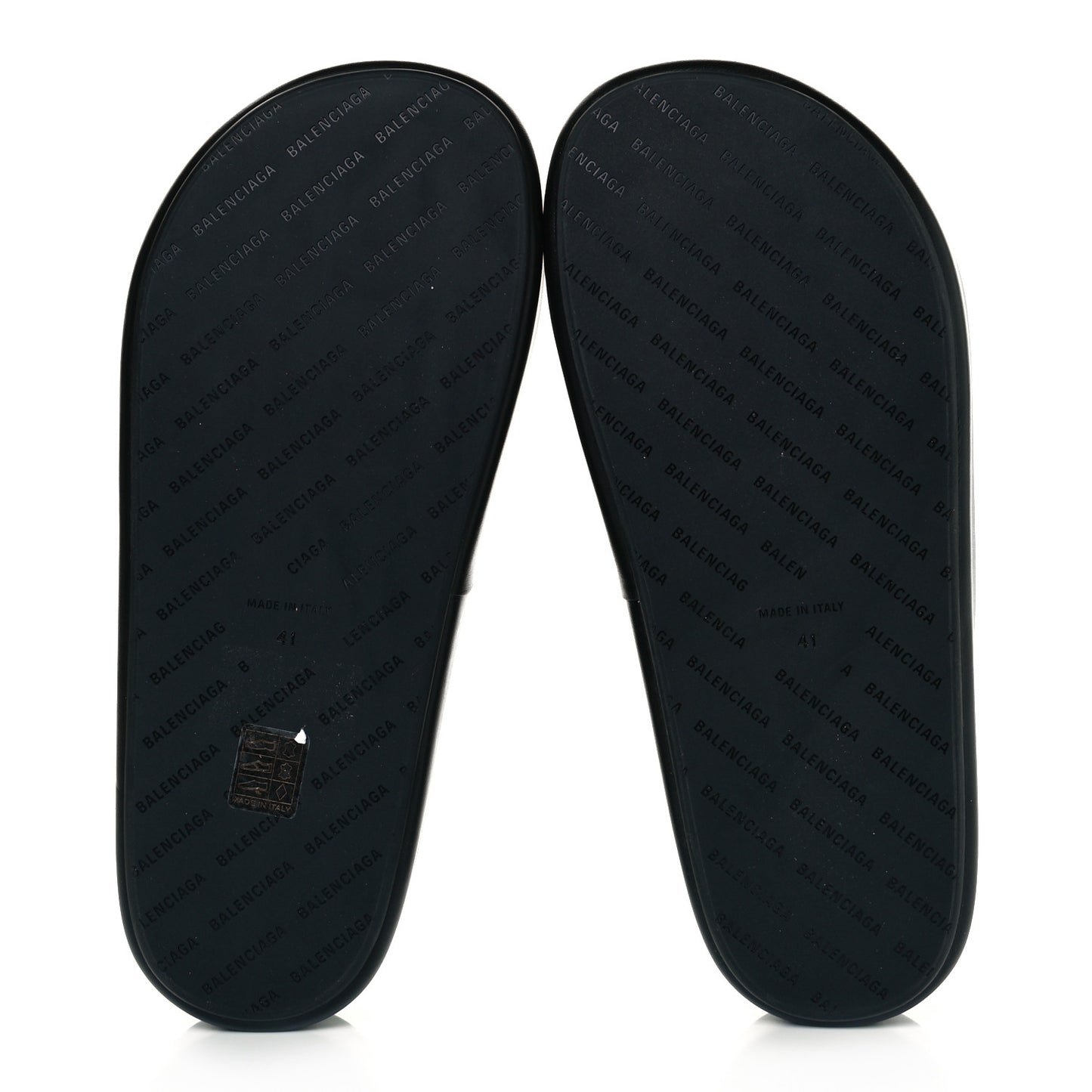 Smooth Nappa Logo Rise Platform Sandals 41 Black White