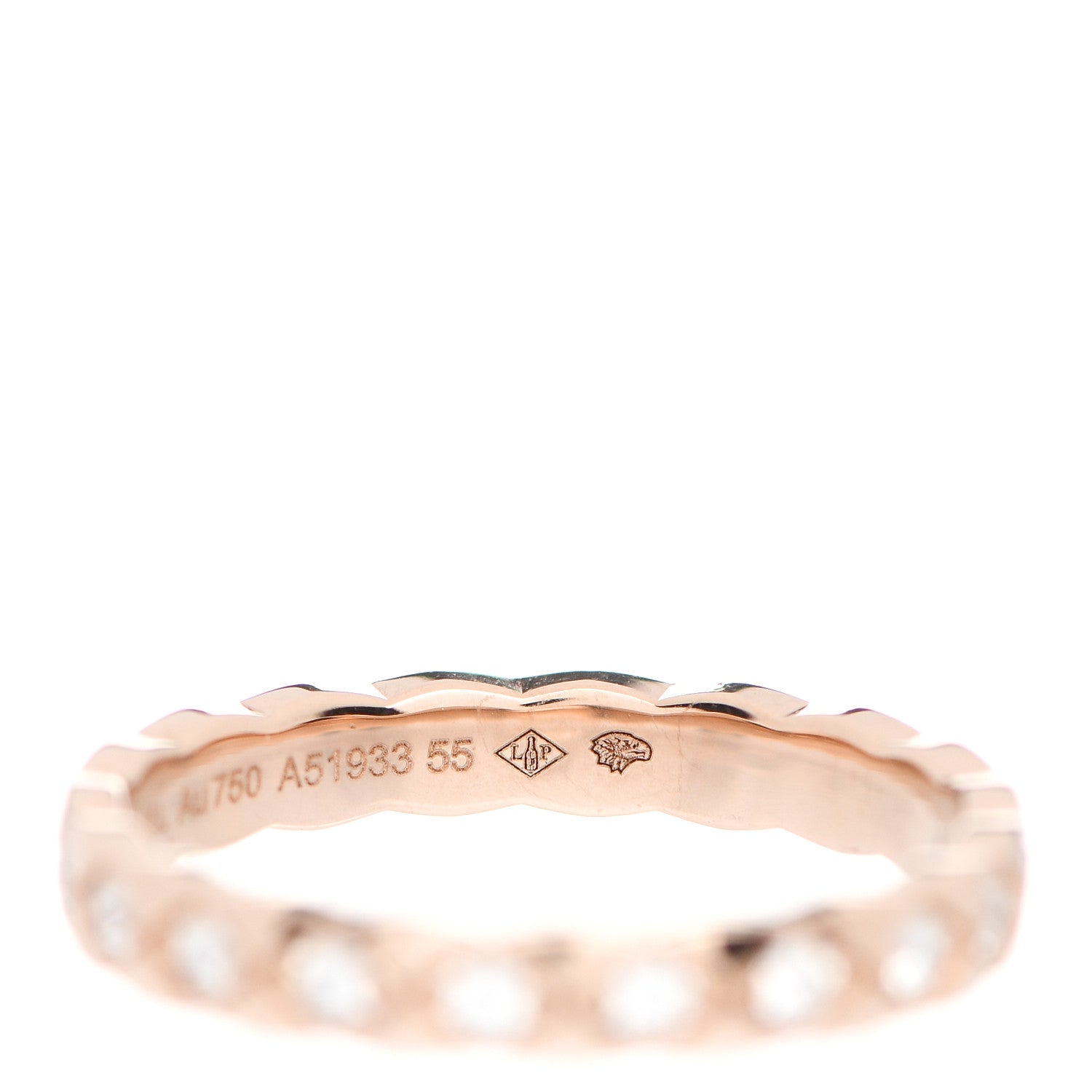 Chanel 18K Beige Gold Diamond Mini Coco Crush Ring 55 7.25 6 of 7