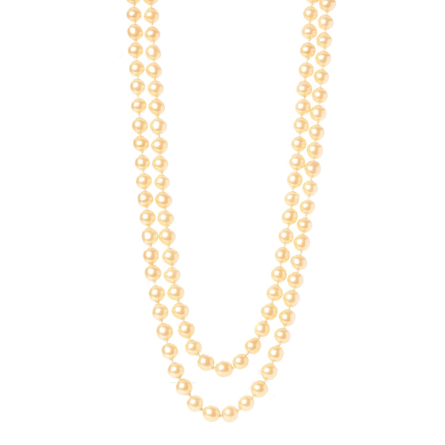 Pearl Long Necklace Gold