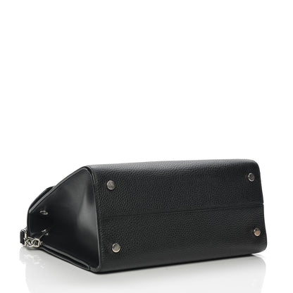 Christian Dior Grained Calfskin Medium Diorever Flap Black 4 of 9