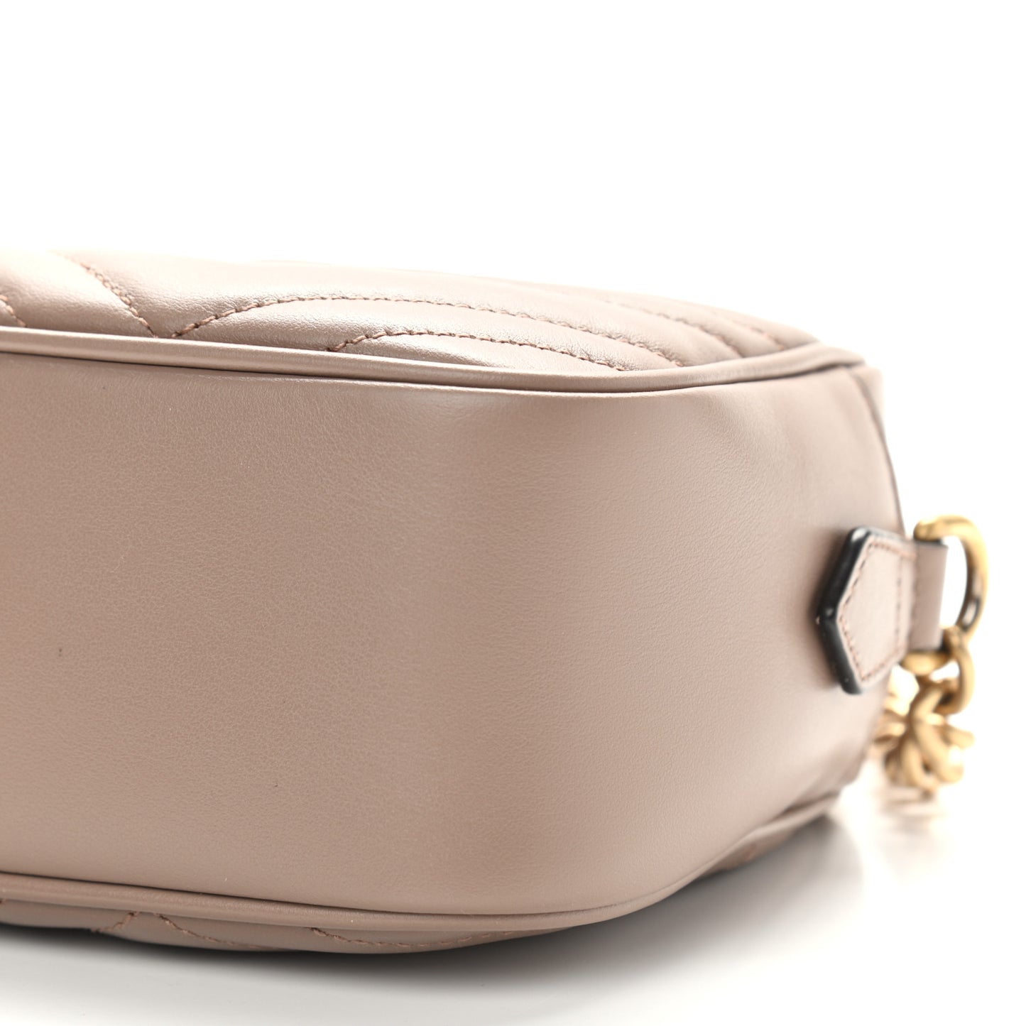 Calfskin Matelasse Small GG Marmont Chain Shoulder Bag Porcelain Rose