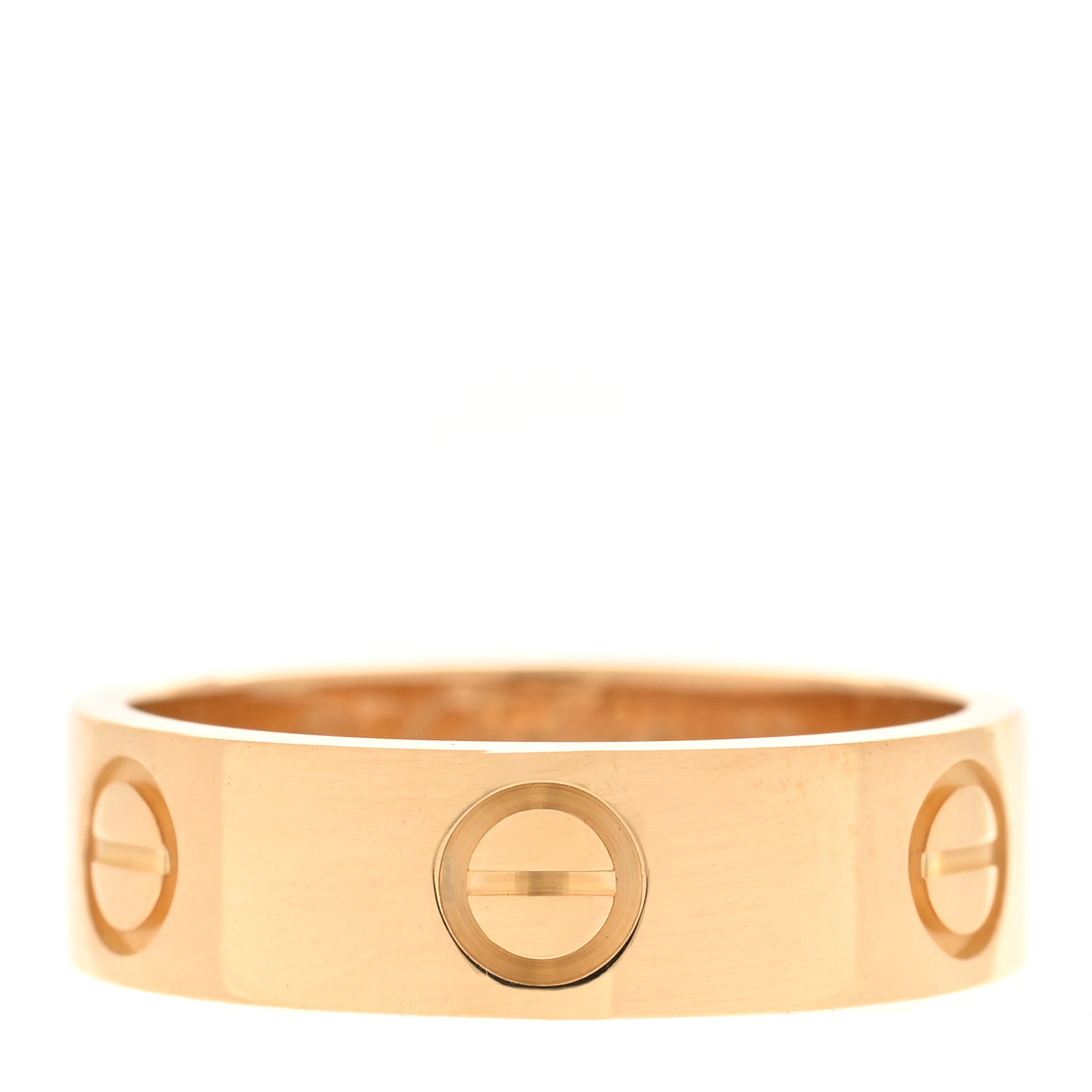 Cartier 18K Yellow Gold 5.5mm LOVE Ring 53 6.5 1 of 5