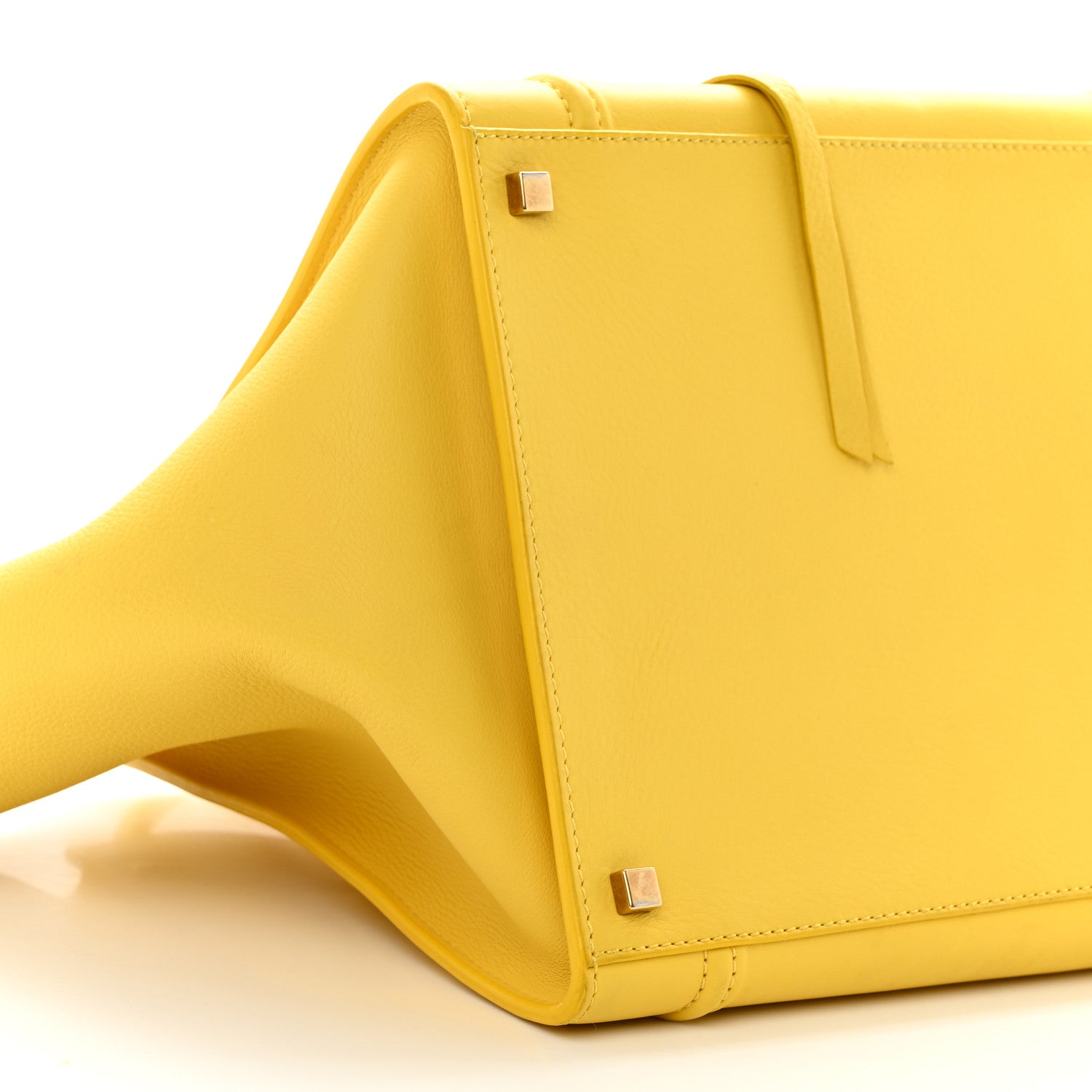 Celine Supple Calfskin Large Phantom Luggage Sun Yellow 10 of 11