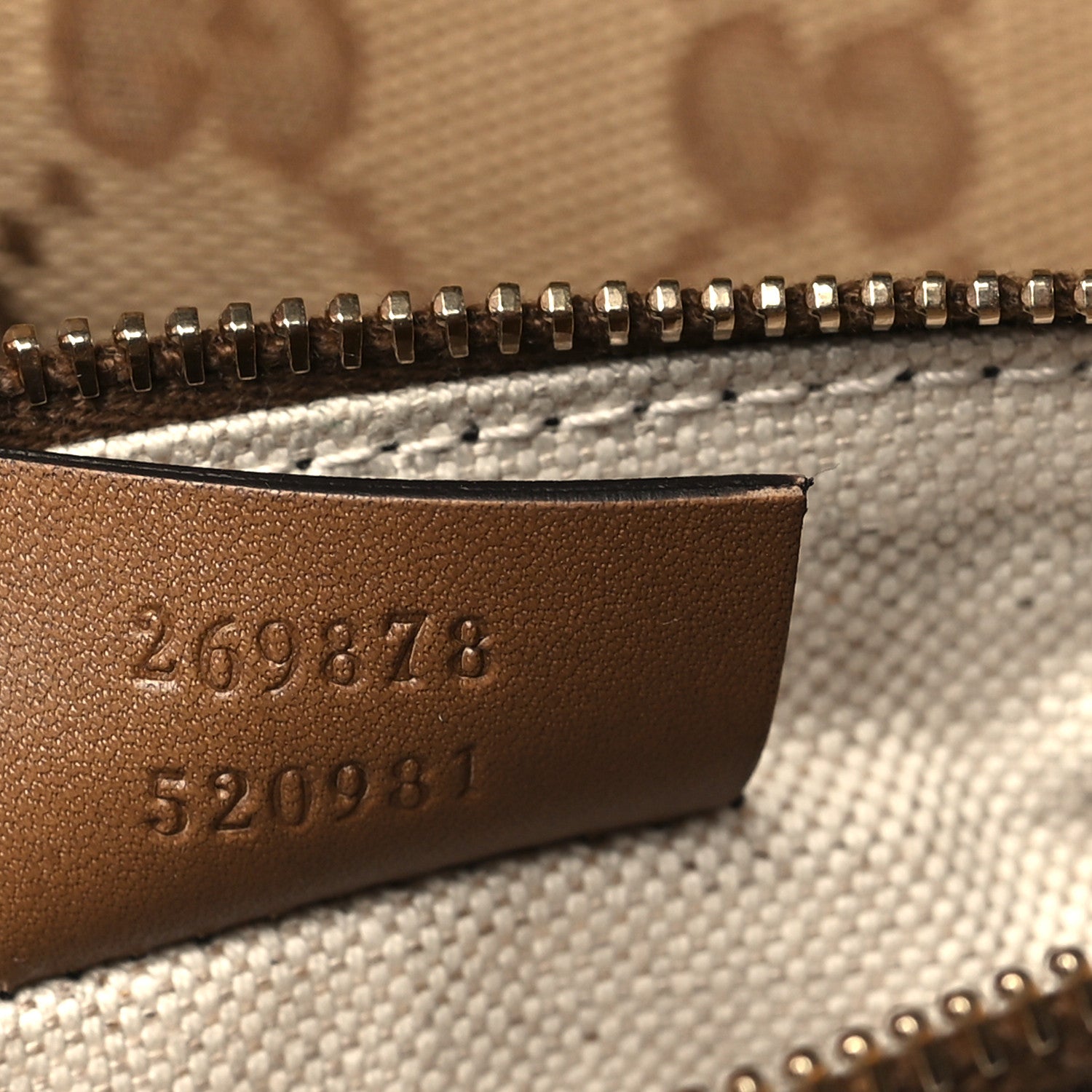 Gucci Monogram Small Craft Tote Light Brown 8 of 12