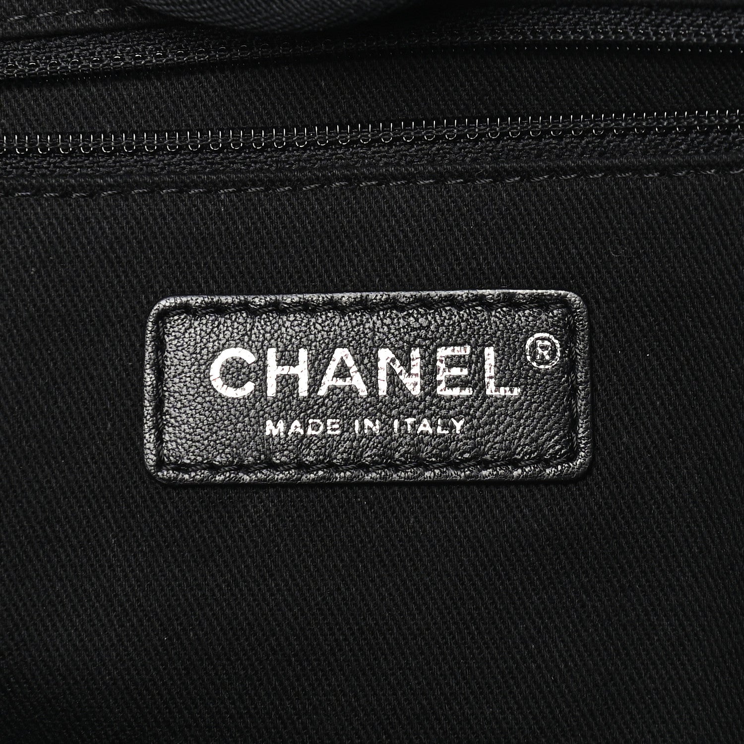 Chanel Canvas Large Deauville Tote Charcoal 6 of 9