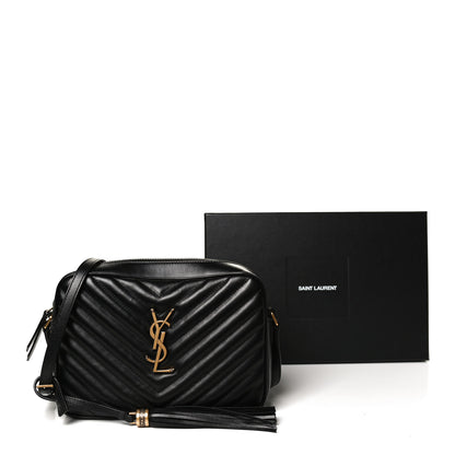 Saint Laurent Calfskin Matelasse Monogram Lou Camera Bag Black 10 of 10