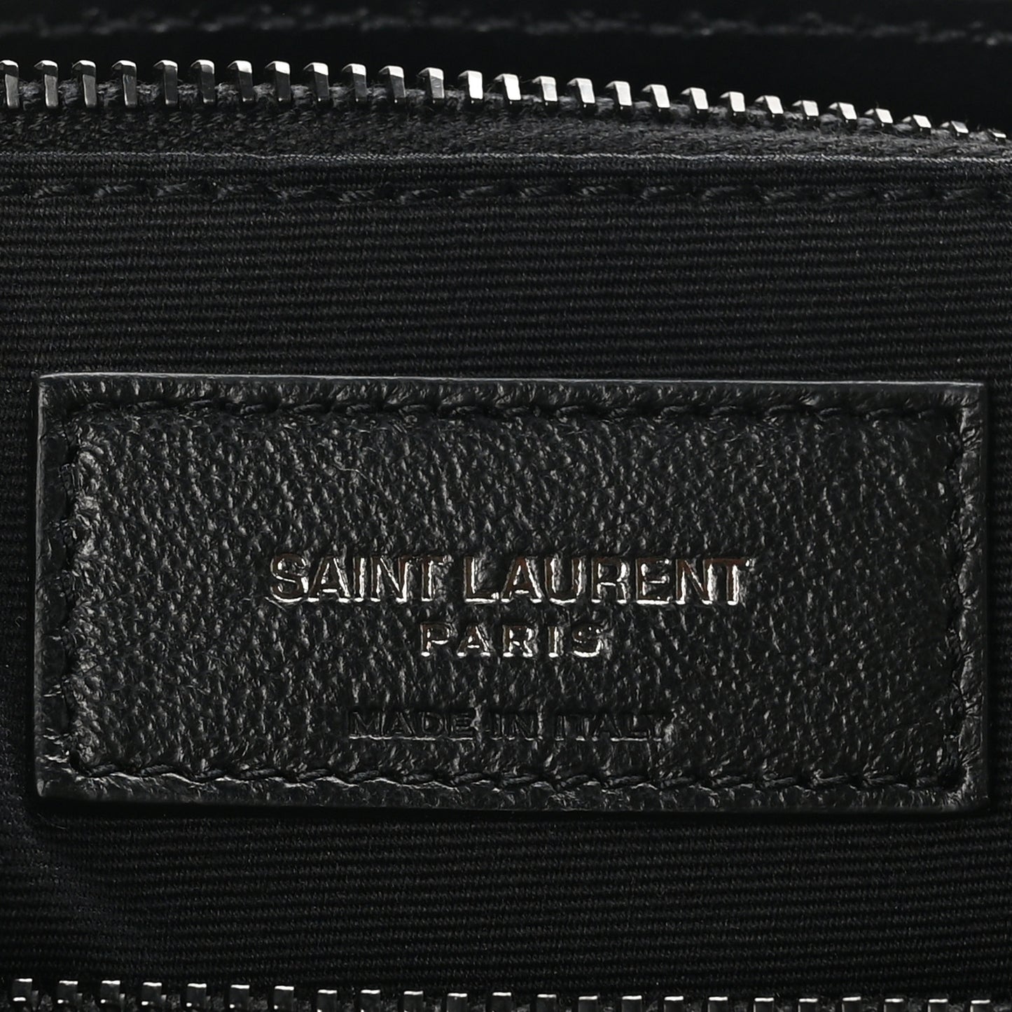 Calfskin Y Quilted Monogram Monochrome Medium Loulou Chain Satchel Black