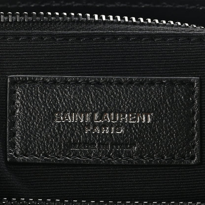Saint Laurent Calfskin Y Quilted Monogram Monochrome Medium Loulou Chain Satchel Black 6 of 10