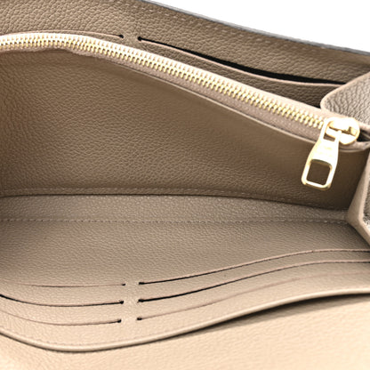 Louis Vuitton Empreinte Monogram Giant Sarah Wallet Tourterelle Creme 6 of 9