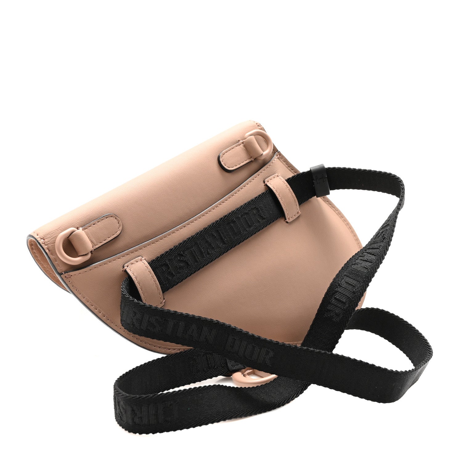 Christian Dior Ultra Matte Calfskin Saddle Belt Bag Rose Des Vents 3 of 9