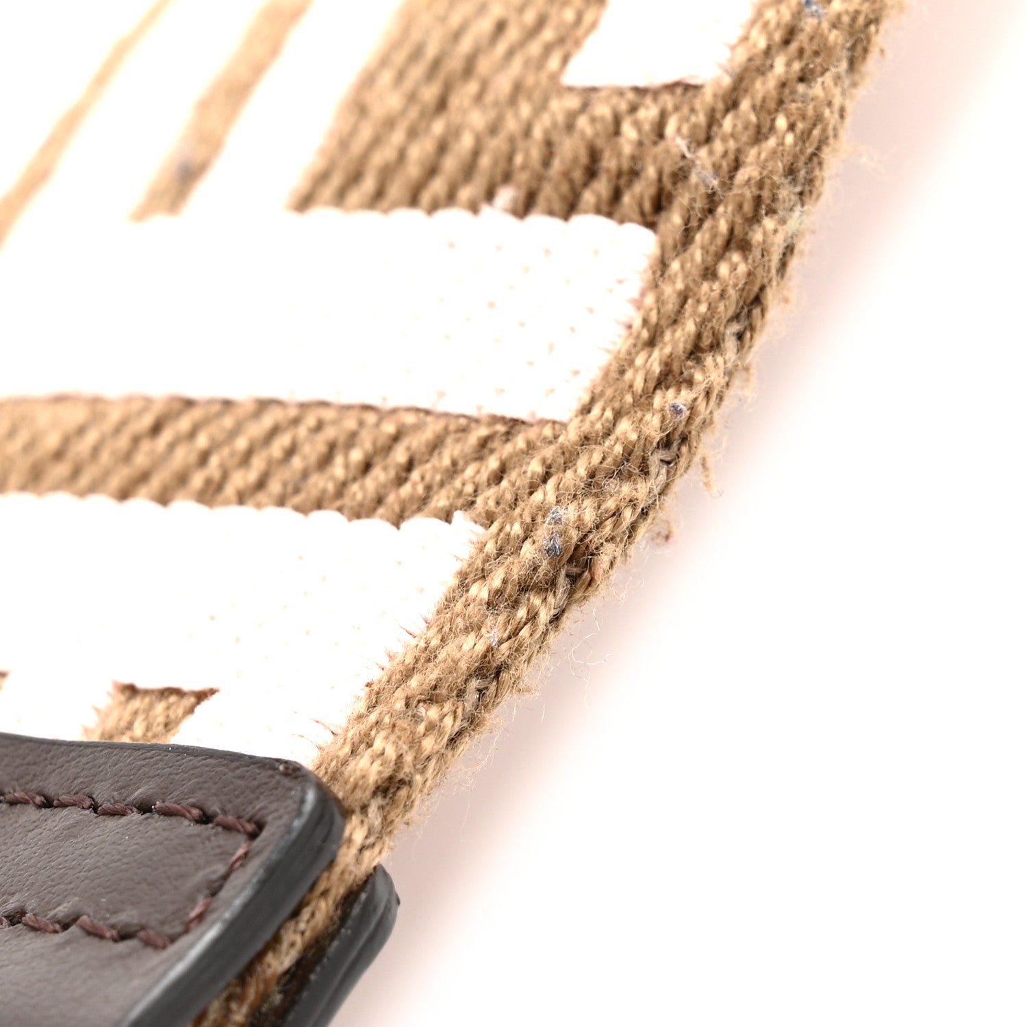 Fendi Ribbon Vitello Century FF 1974 Embroidered Adjustable Strap You Fango Rosa Confetto Chocolate 8 of 8