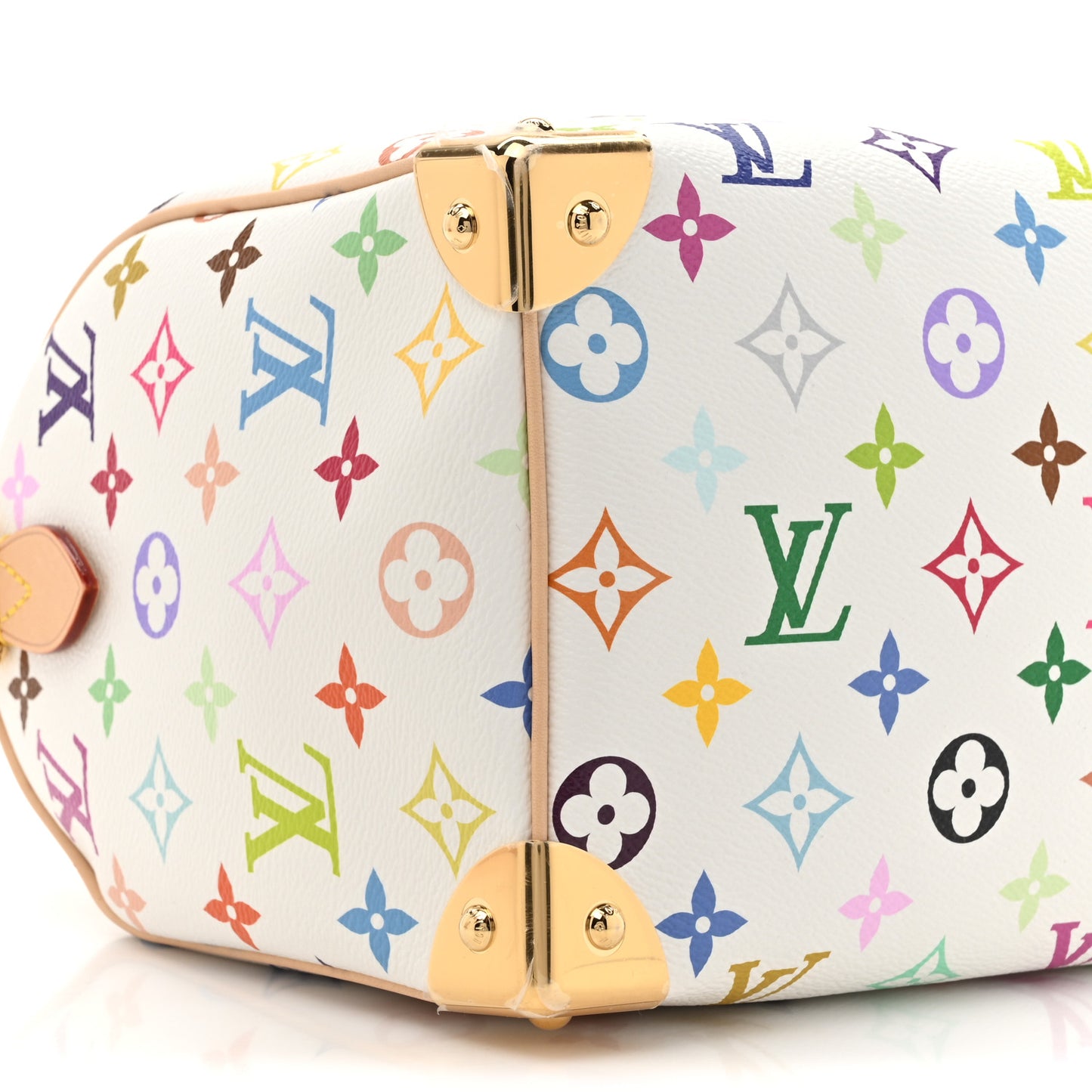 LV X TM Monogram Multicolor Speedy Bandouliere 25 White
