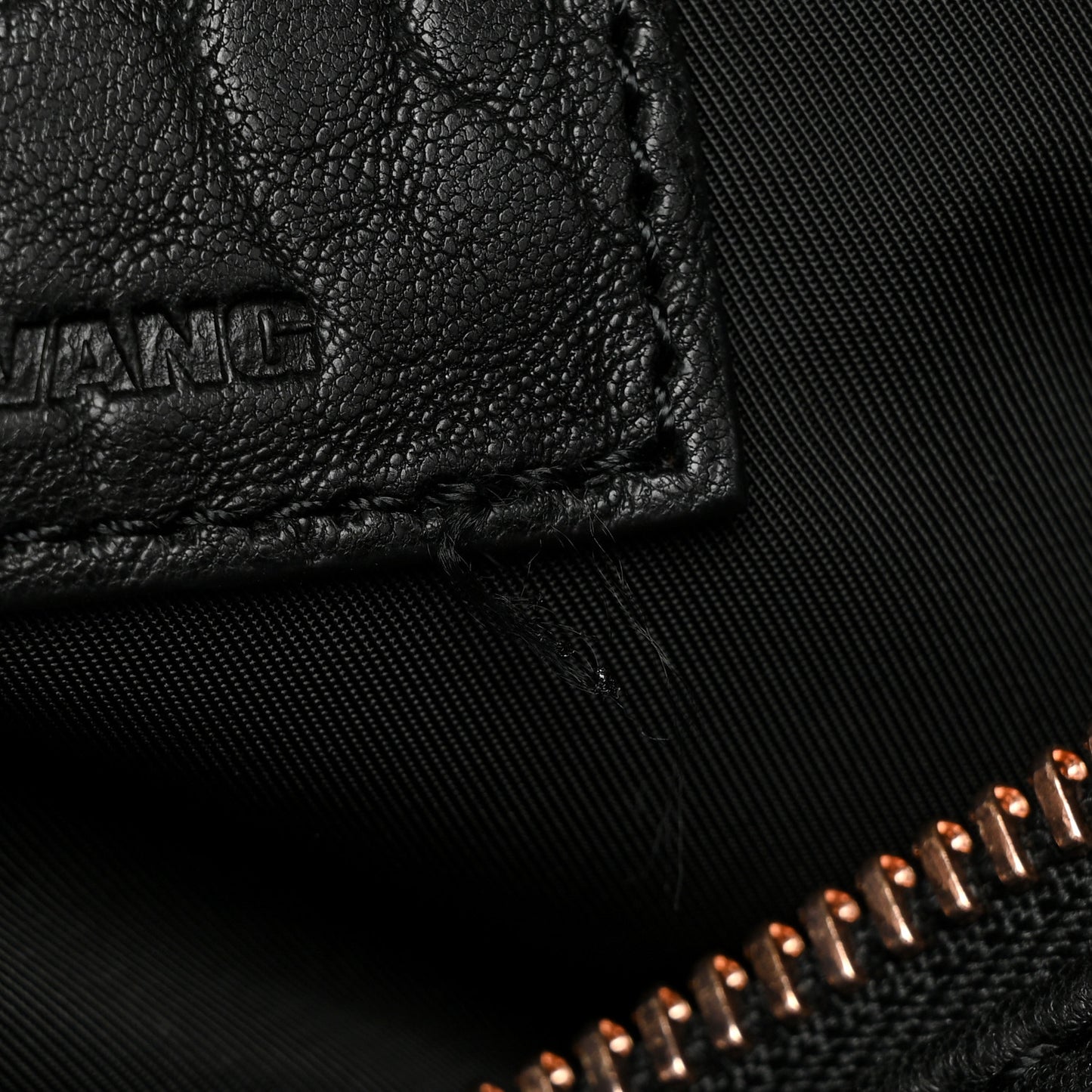 Pebbled Lambskin Rockie Black Rose Gold Hardware