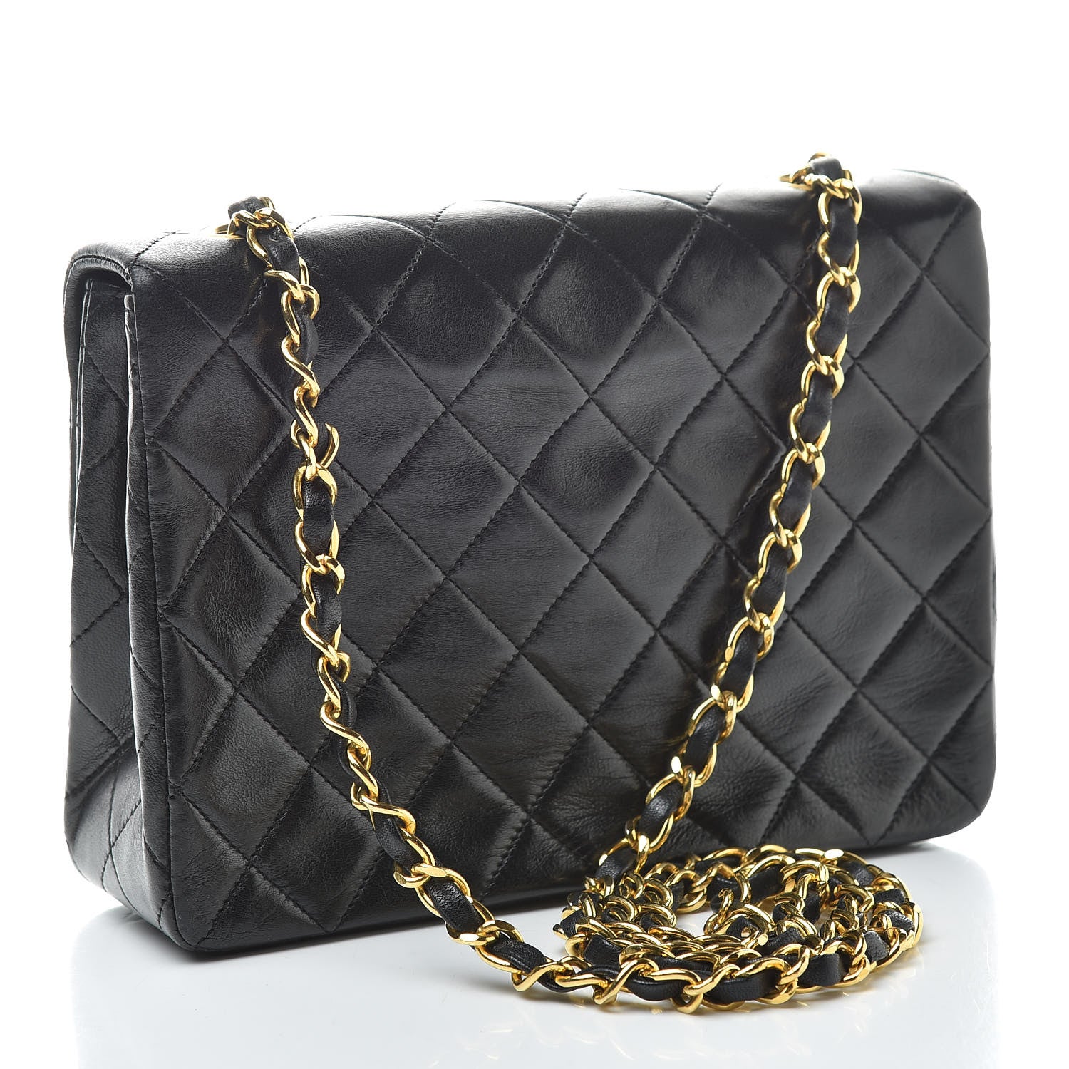 Chanel Lambskin Quilted Mini Square Flap Black 3 of 12