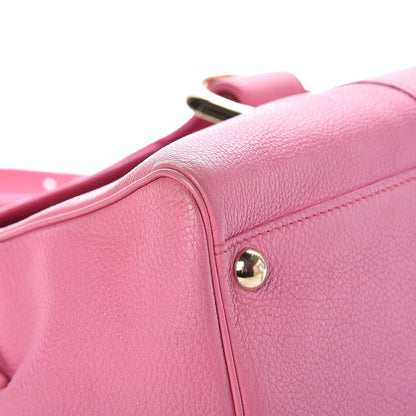 Delvaux Grained Calfskin MM Brillant Satchel Pink 12 of 17