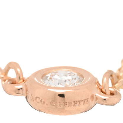 Tiffany Rose Gold Diamond .07ct Elsa Peretti Diamonds By The Yard Ring 50 5.5 4 of 4