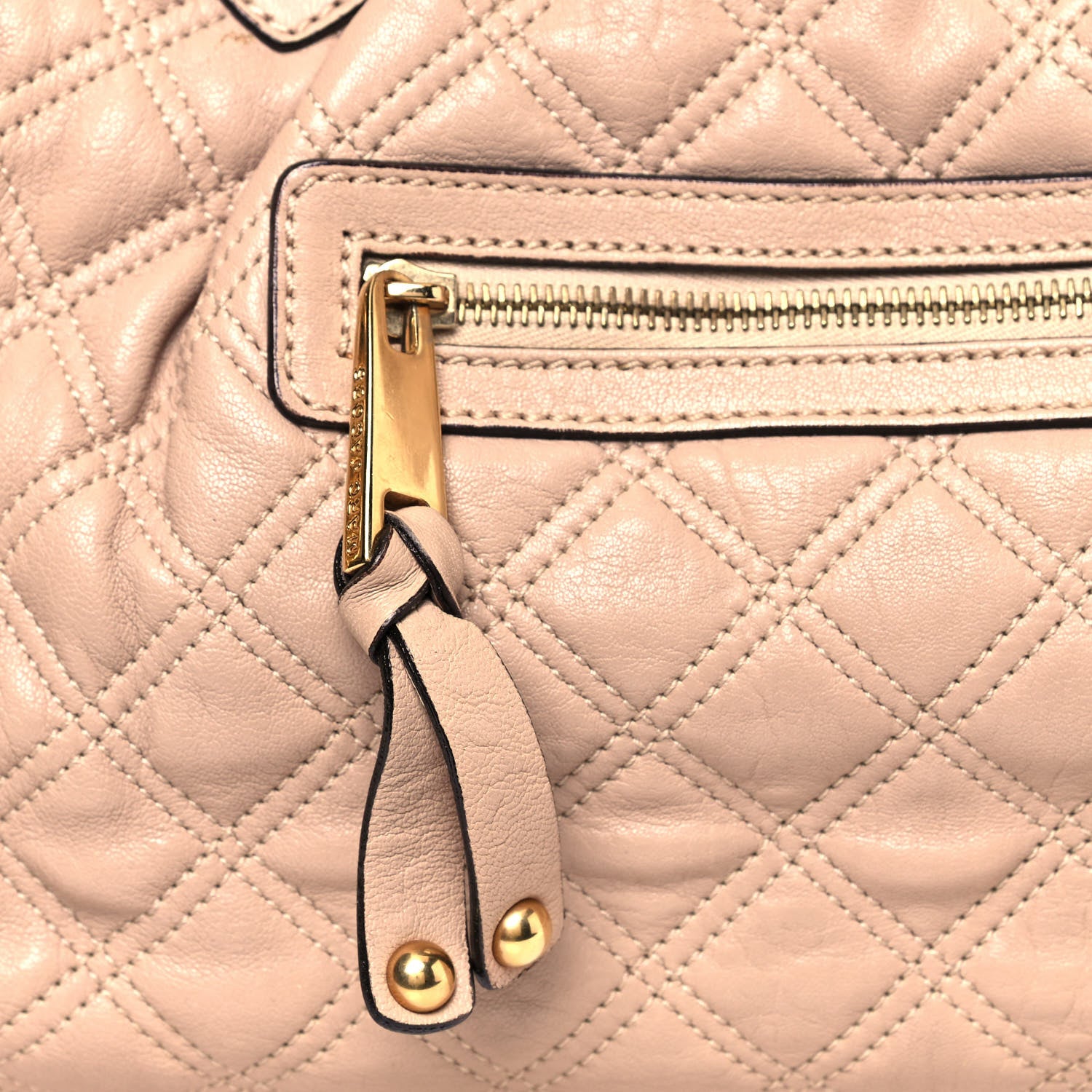 Marc Jacobs Calfskin Quilted Stam Beige 8 of 14