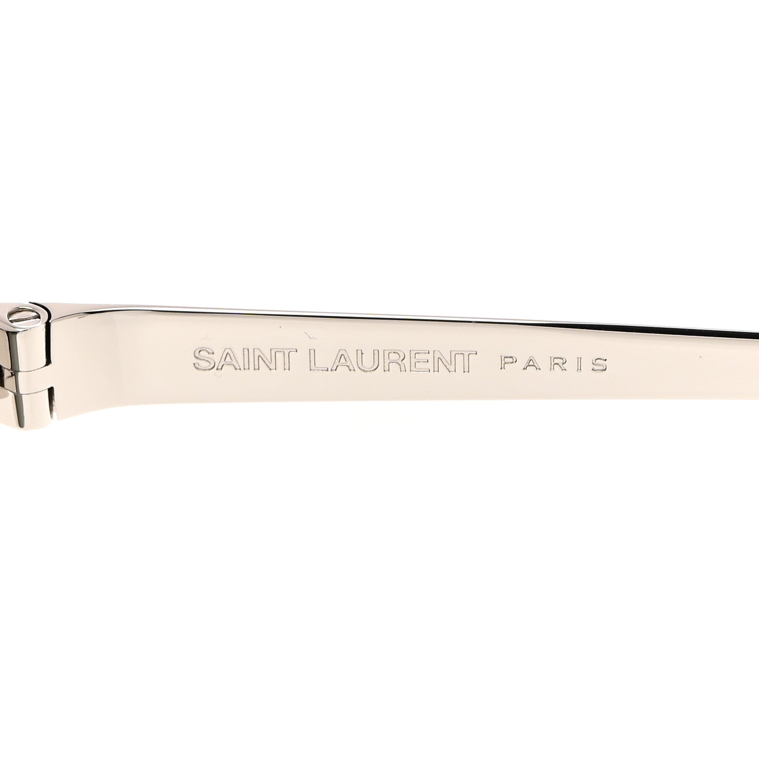 Saint Laurent Metal SL692 Oval Sunglasses Silver 6 of 7