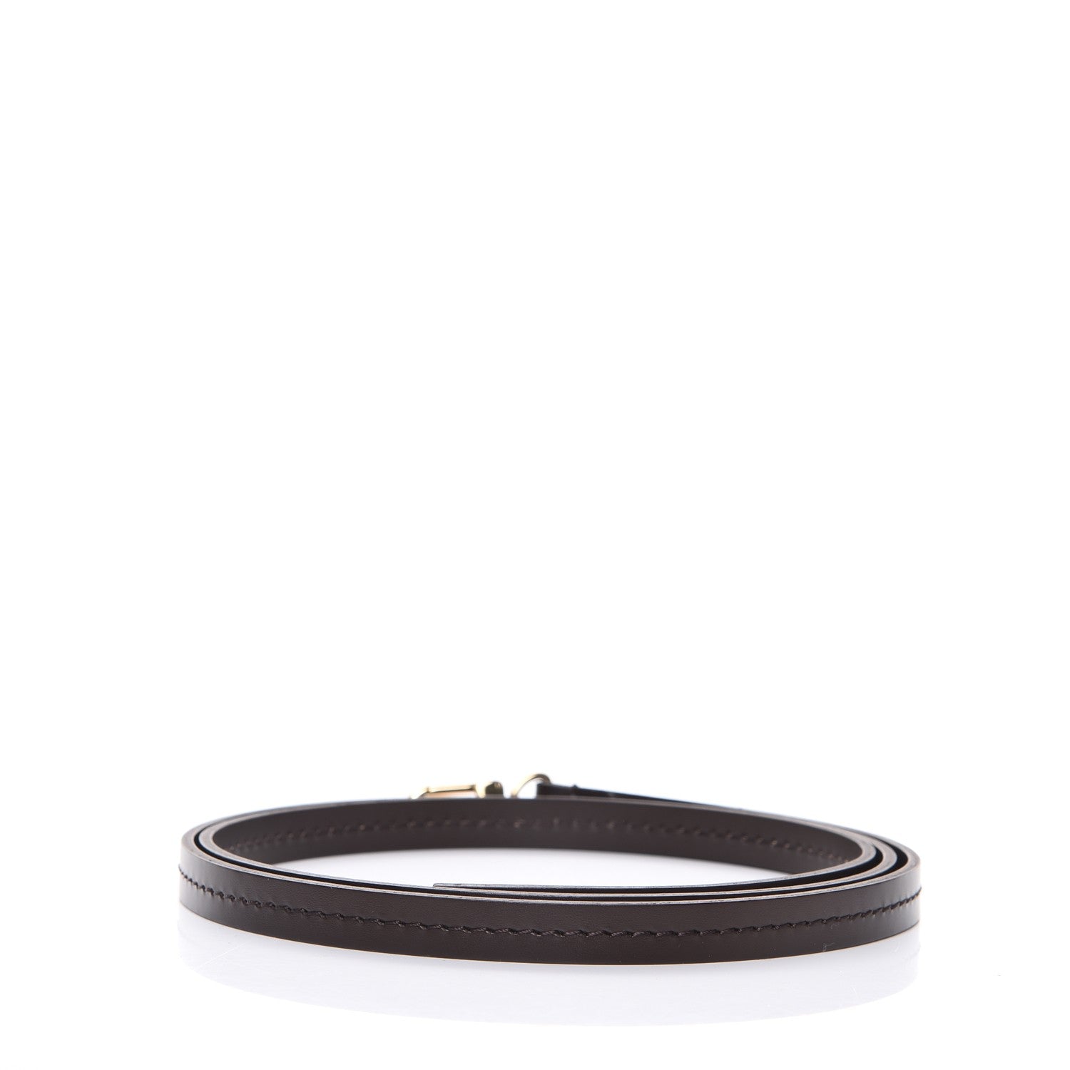 Louis Vuitton Calfskin 12mm Favorite Long Strap Brown 2 of 5