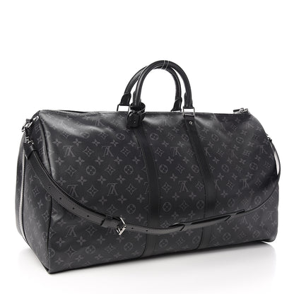 Louis Vuitton Monogram Eclipse Keepall Bandouliere 55 2 of 9