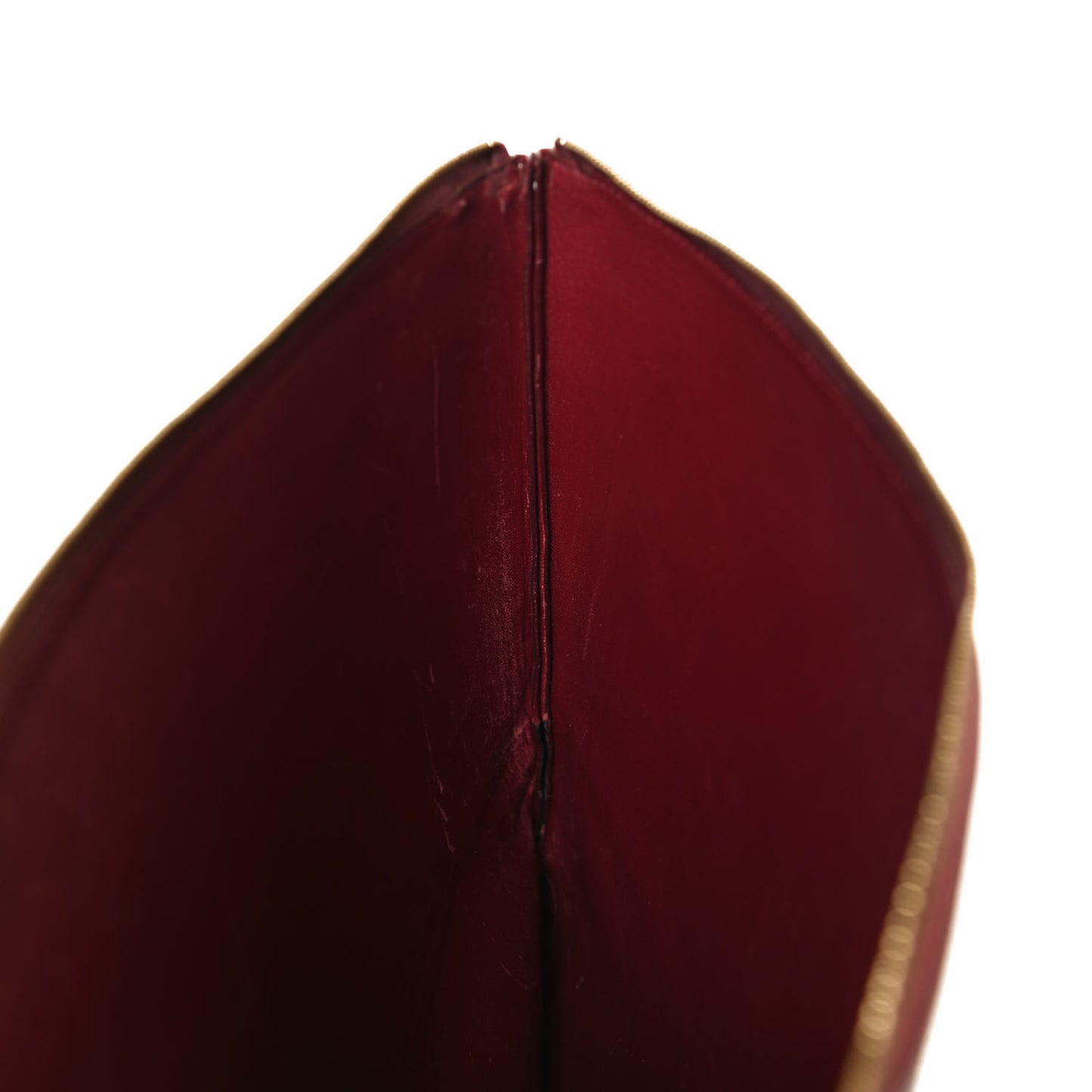 Lambskin Bicolor Computer Case Light Burgundy Navy