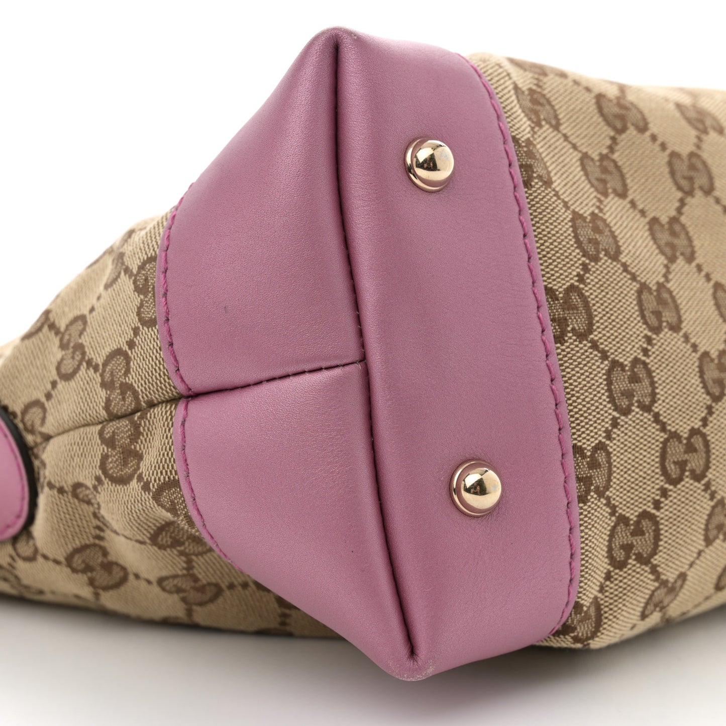 Monogram Small Heart Bit Charm Hobo Pink