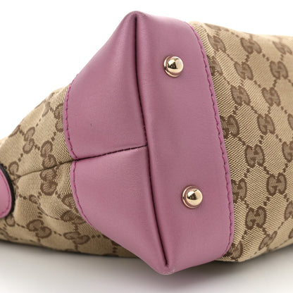 Gucci Monogram Small Heart Bit Charm Hobo Pink 9 of 12