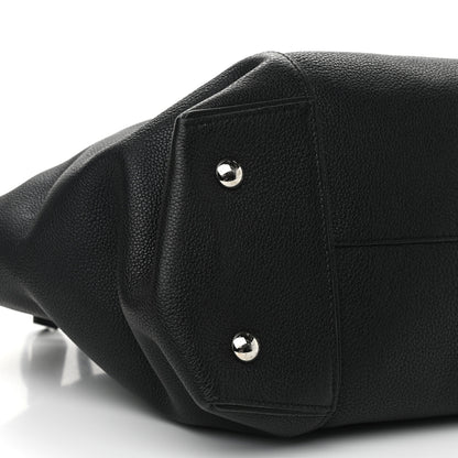 Louis Vuitton Veau Cachemire Soft Lockit MM Black 9 of 15