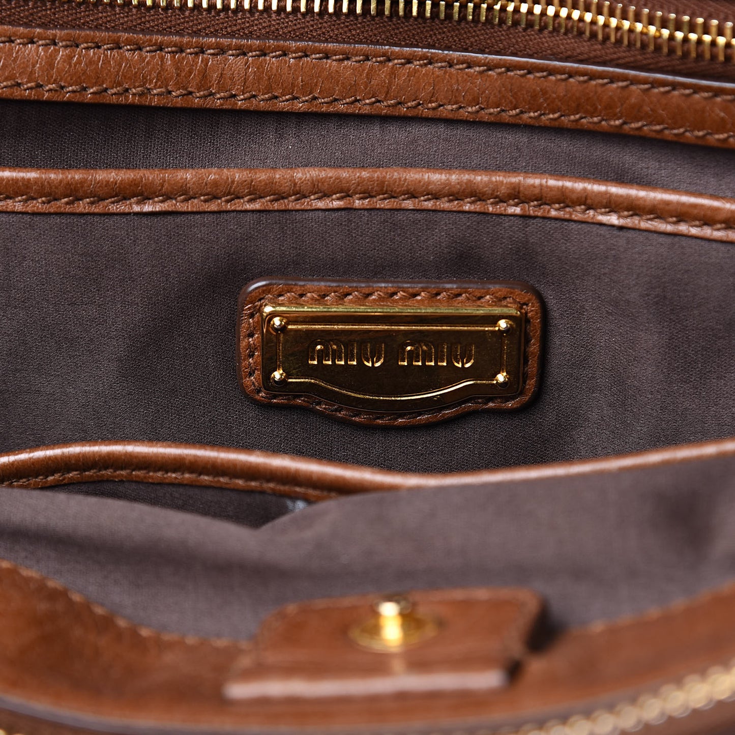 Vitello Lux Gathered Tote Palissandro