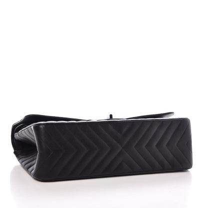 Chanel Sheepskin Chevron Quilted 2.55 Reissue 227 Flap So Black 5 of 9