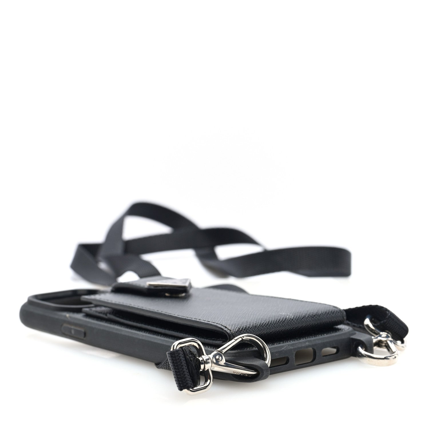Prada Saffiano iPhone 16 Pro Max Case With Strap Black 4 of 7