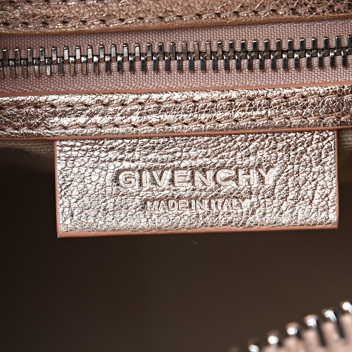 Metallic Sugar Goatskin Mini Antigona Light Pink