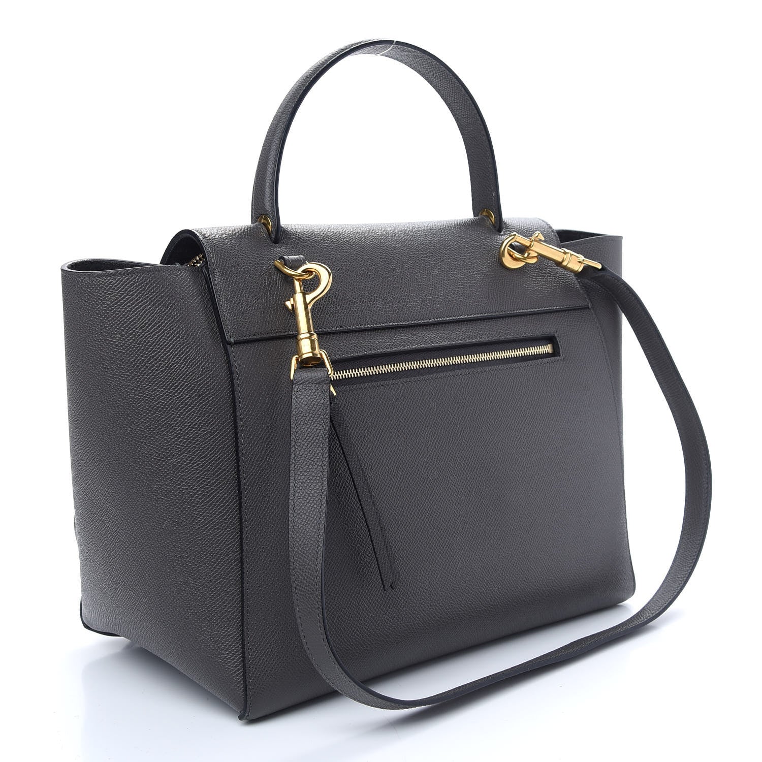 Celine Grained Calfskin Mini Belt Bag Grey 3 of 11