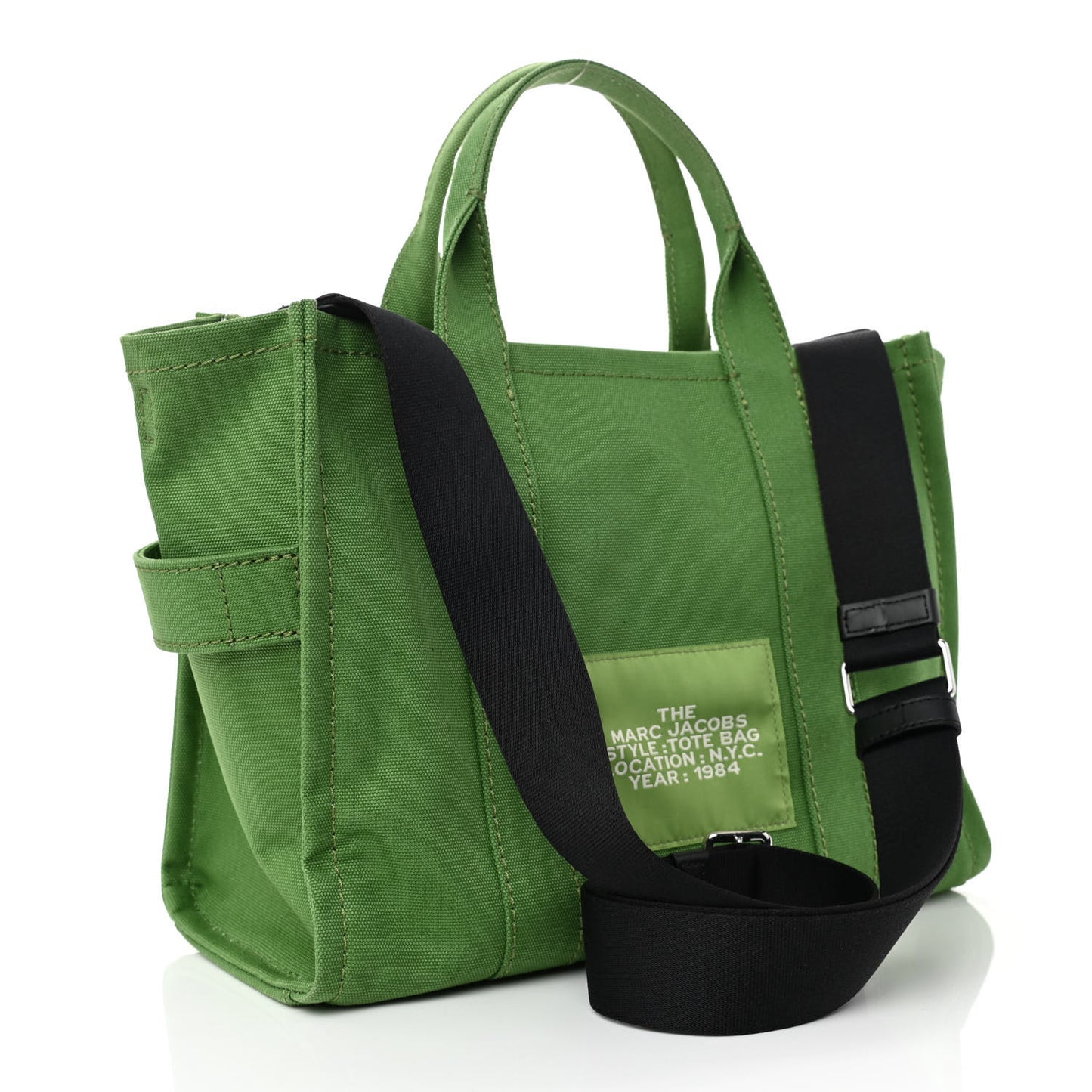Cotton Canvas Medium The Traveler Tote Bag Aloe