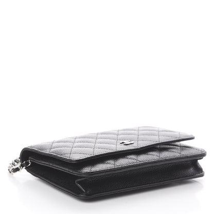 Chanel Caviar Quilted Wallet On Chain WOC Black 3 of 9