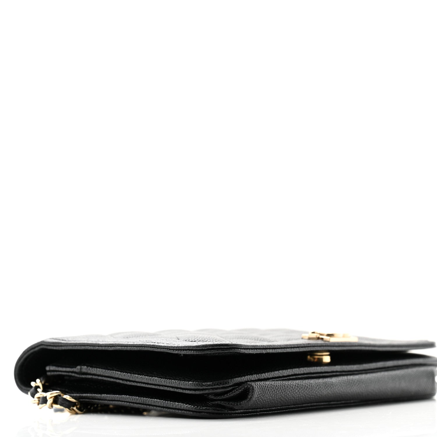 Chanel Caviar Quilted Boy Wallet On Chain WOC Black 10 of 12