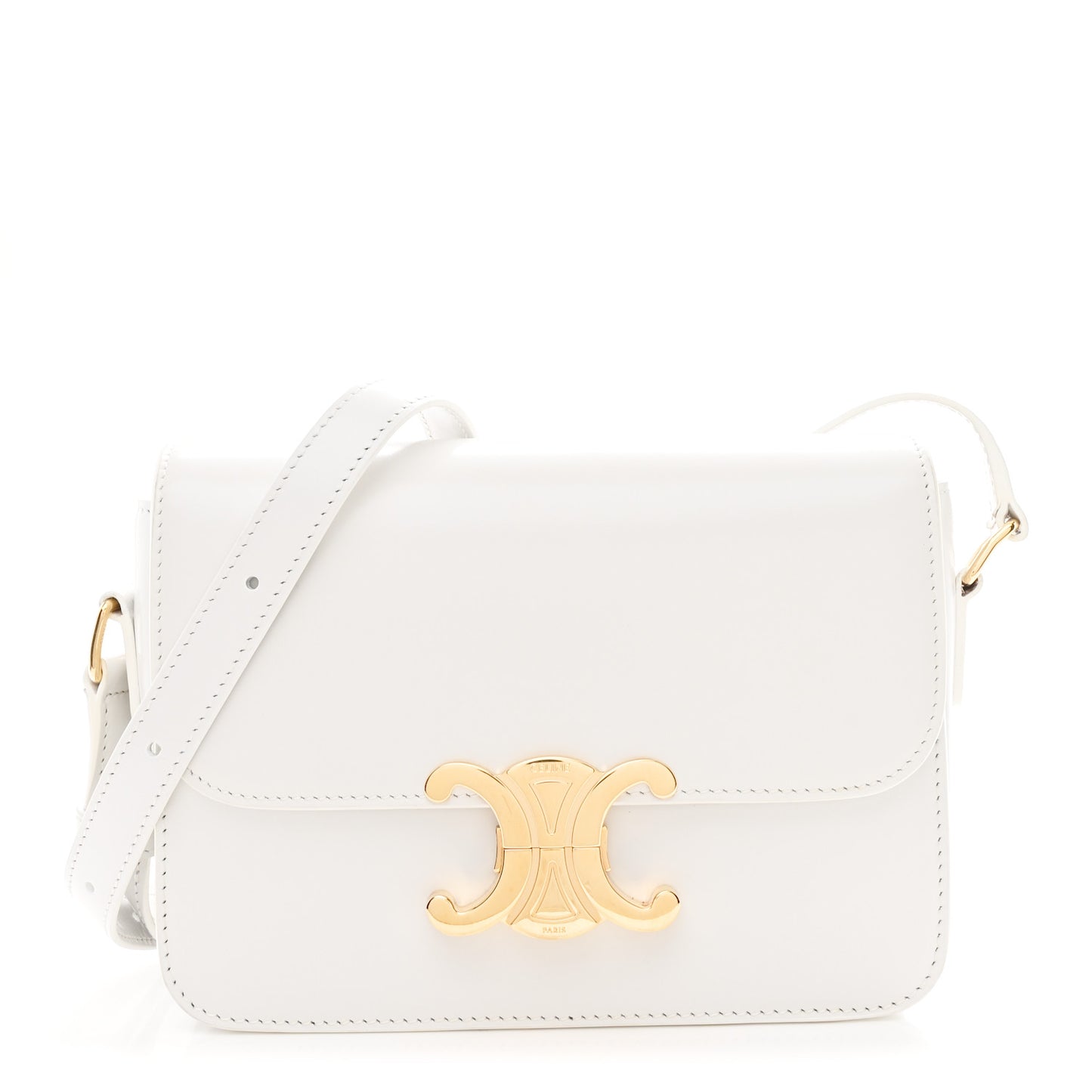 Shiny Calfskin Teen Triomphe White
