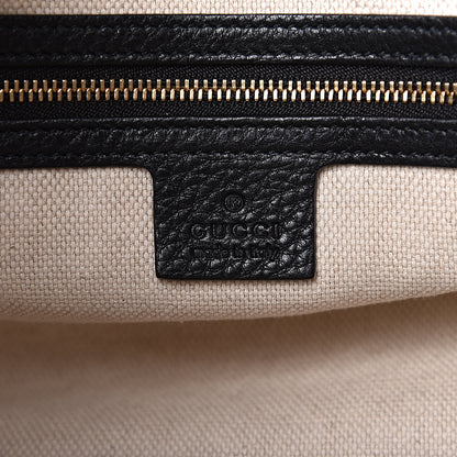 Gucci Pebbled Calfskin Medium Soho Bowler Black 6 of 10
