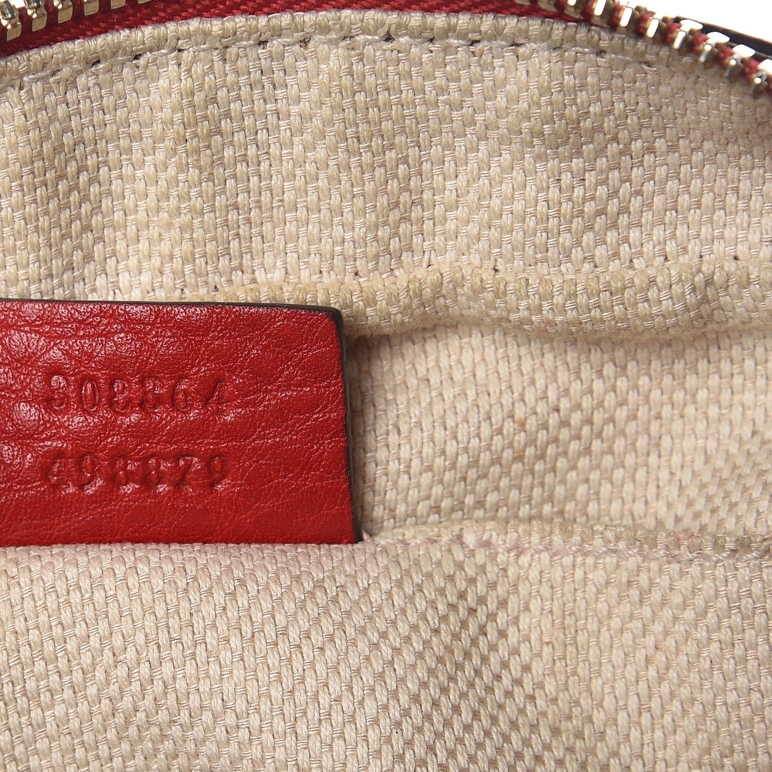 Gucci Pebbled Calfskin Small Soho Disco Bag Tabasco Red 7 of 8