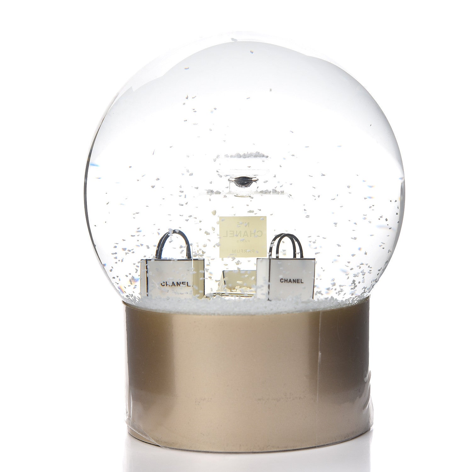 Chanel Glass N°5 Perfume Bottle Snow Globe 3 of 4