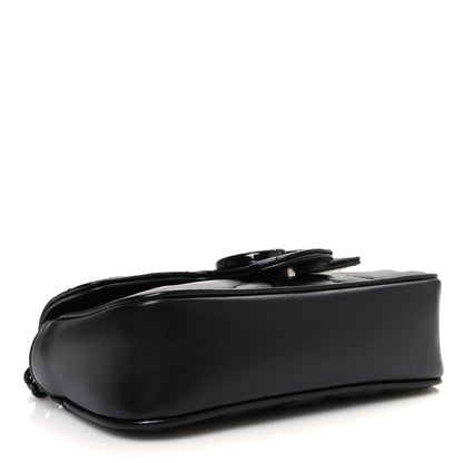 Gucci Calfskin Matelasse Monochrome GG Marmont Chain Belt Bag Black 4 of 10