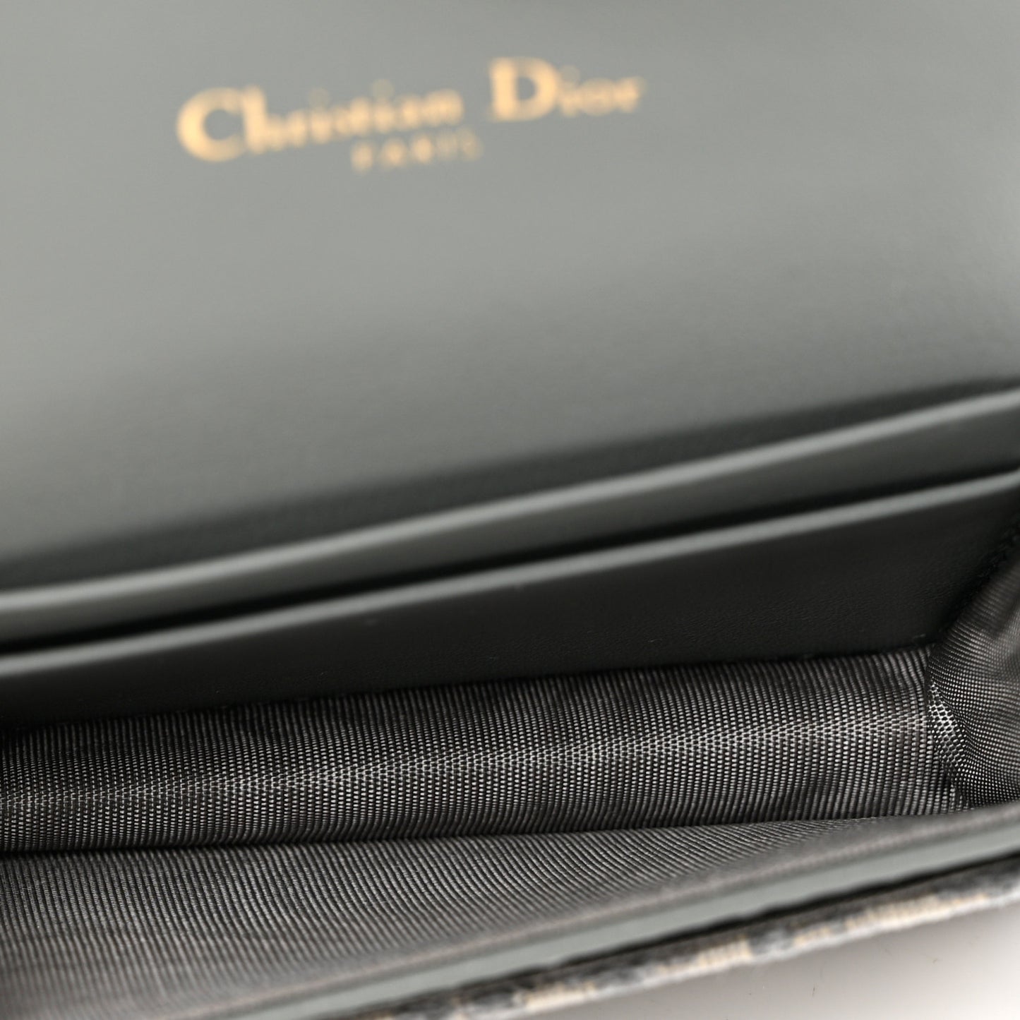 Oblique Saddle Card Holder Gray