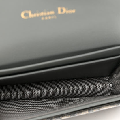 Christian Dior Oblique Saddle Card Holder Gray 5 of 7