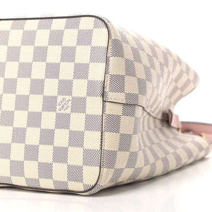Louis Vuitton Damier Azur Neonoe MM Eau De Rose 9 of 10