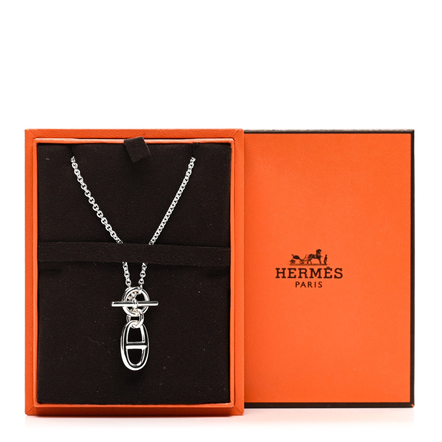 Sterling Silver Amulette Chaine d'Ancre Necklace