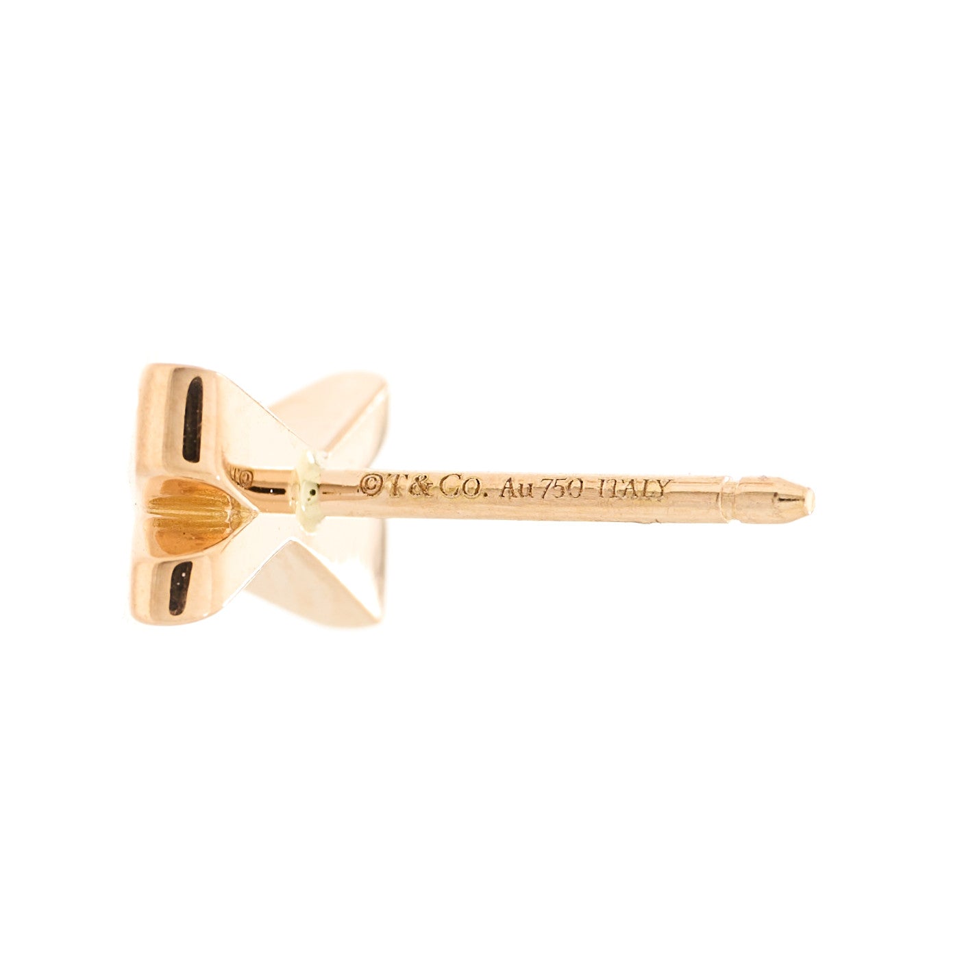 Tiffany 18K Rose Gold Diamond Atlas X Earrings 4 of 5