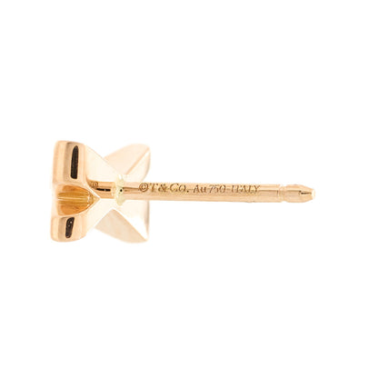 Tiffany 18K Rose Gold Diamond Atlas X Earrings 4 of 5