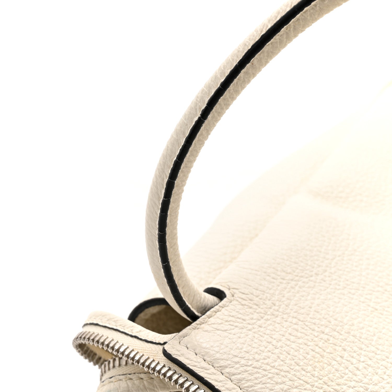Prada Vitello Daino Soft Medium Zippered Top Handle Bag White 13 of 14
