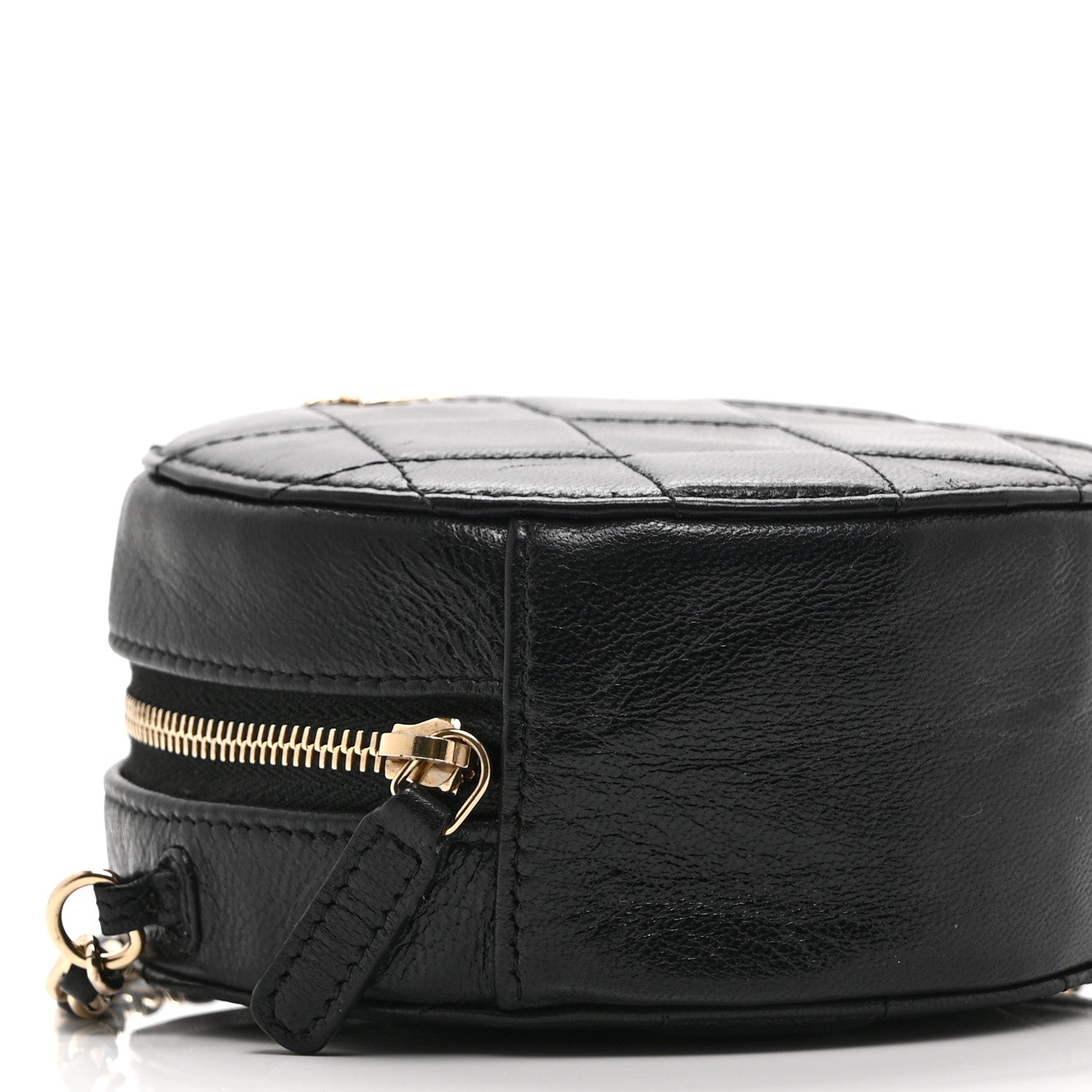 Chanel Calfskin Round Clutch With Chain Black 9 of 10