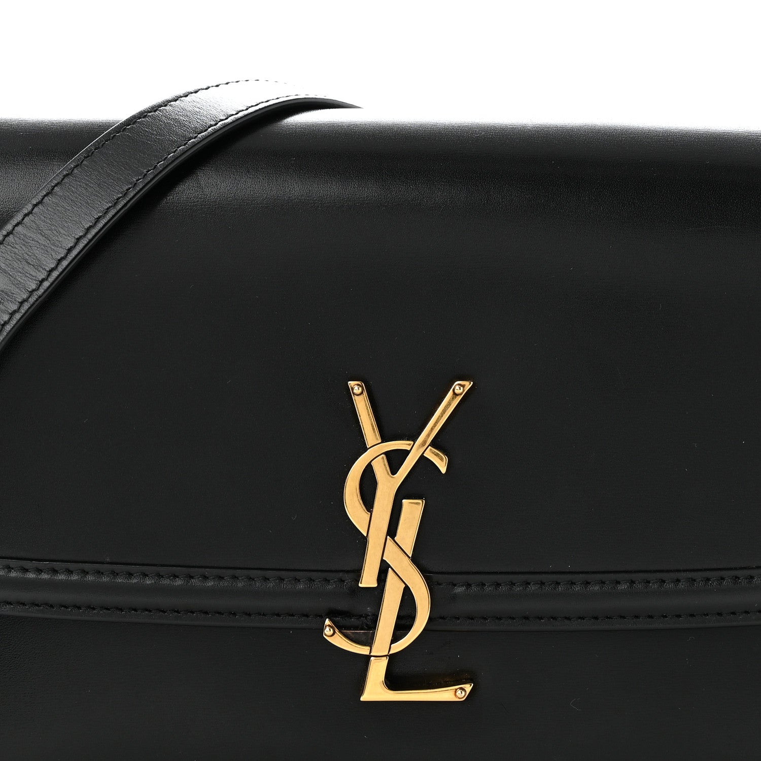 Saint Laurent Smooth Calfskin Small Solferino Satchel Black 8 of 12